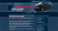 Desktop Screenshot of american-vans.com