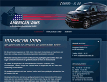 Tablet Screenshot of american-vans.com